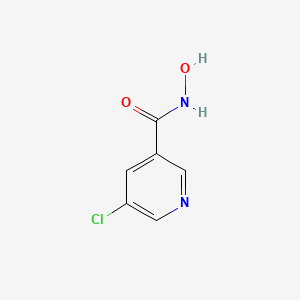 molecular formula C6H5ClN2O2 B13315031 5-Chloro-N-hydroxypyridine-3-carboxamide 