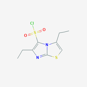 3,6-Diethylimidazo[2,1-b][1,3]thiazole-5-sulfonyl chloride