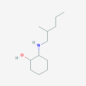 molecular formula C12H25NO B13315041 2-[(2-Methylpentyl)amino]cyclohexan-1-ol 