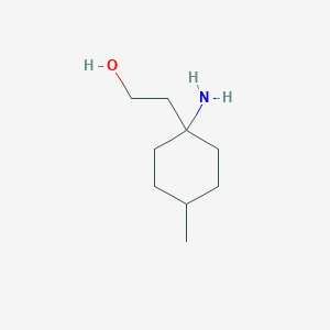 molecular formula C9H19NO B13315043 2-(1-Amino-4-methylcyclohexyl)ethan-1-OL 