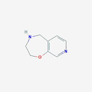 molecular formula C8H10N2O B13315046 2H,3H,4H,5H-Pyrido[4,3-f][1,4]oxazepine 