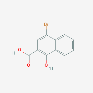 molecular formula C11H7BrO3 B1331511 4-溴-1-羟基-2-萘甲酸 CAS No. 5813-37-6