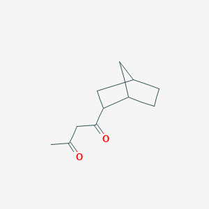 molecular formula C11H16O2 B13315110 1-{Bicyclo[2.2.1]heptan-2-yl}butane-1,3-dione 