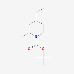 tert-Butyl 4-ethyl-2-methylpiperidine-1-carboxylate