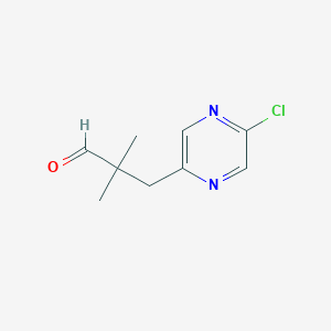 3-(5-Chloropyrazin-2-yl)-2,2-dimethylpropanal