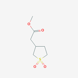 molecular formula C7H12O4S B1331514 2-(1,1-二氧代硫杂环-3-基)乙酸甲酯 CAS No. 17133-70-9