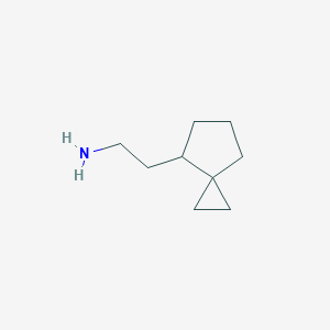 molecular formula C9H17N B13315146 2-{Spiro[2.4]heptan-4-yl}ethan-1-amine 