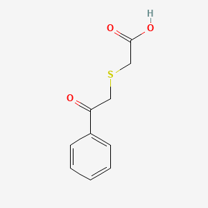 molecular formula C10H10O3S B1331515 2-[(2-氧代-2-苯乙基)硫代]乙酸 CAS No. 22536-46-5