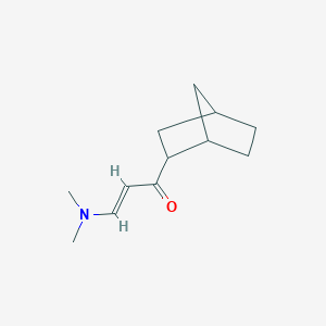 molecular formula C12H19NO B13315151 1-{Bicyclo[2.2.1]heptan-2-yl}-3-(dimethylamino)prop-2-en-1-one 