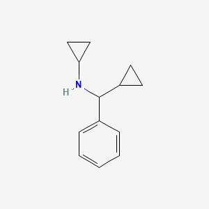 N-[cyclopropyl(phenyl)methyl]cyclopropanamine