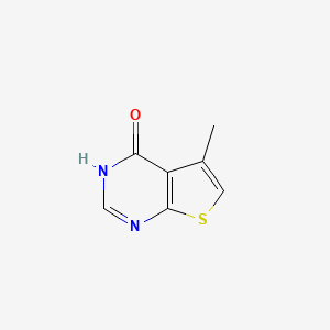 molecular formula C7H6N2OS B1331517 5-甲基噻吩并[2,3-d]嘧啶-4(3h)-酮 CAS No. 43088-64-8