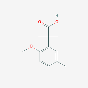 2-(2-Methoxy-5-methylphenyl)-2-methylpropanoic acid