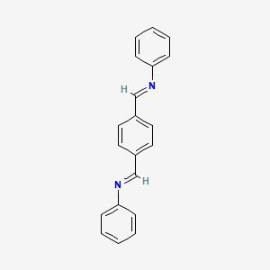 molecular formula C20H16N2 B1331519 N-(4-((苯亚胺基)甲基)亚苄基)苯胺 CAS No. 14326-69-3
