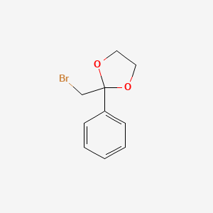 B1331520 2-(Bromomethyl)-2-phenyl-1,3-dioxolane CAS No. 3418-21-1