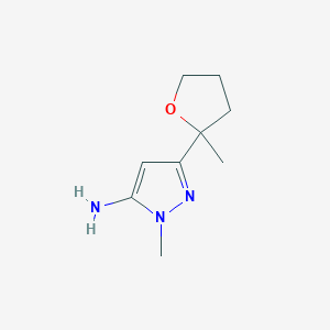 1-Methyl-3-(2-methyloxolan-2-yl)-1H-pyrazol-5-amine