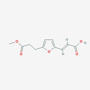 (2E)-3-[5-(3-Methoxy-3-oxopropyl)furan-2-YL]prop-2-enoic acid