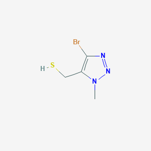 molecular formula C4H6BrN3S B13315277 (4-Bromo-1-methyl-1H-1,2,3-triazol-5-yl)methanethiol 