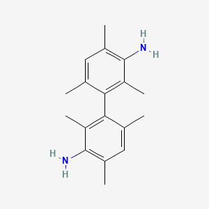 B1331528 [1,1'-Biphenyl]-3,3'-diamine, 2,2',4,4',6,6'-hexamethyl- CAS No. 60410-97-1