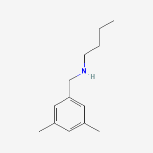 molecular formula C13H21N B13315326 Butyl[(3,5-dimethylphenyl)methyl]amine 