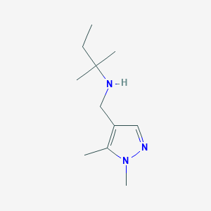 [(1,5-Dimethyl-1H-pyrazol-4-yl)methyl](2-methylbutan-2-yl)amine