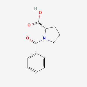 molecular formula C12H13NO3 B1331535 N-苯甲酰-L-脯氨酸 CAS No. 5874-58-8