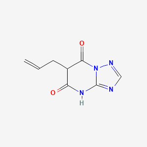 molecular formula C8H8N4O2 B13315359 6-(Prop-2-en-1-yl)-4H,5H,6H,7H-[1,2,4]triazolo[1,5-a]pyrimidine-5,7-dione 