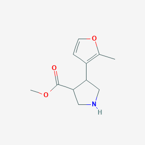 Methyl 4-(2-methylfuran-3-yl)pyrrolidine-3-carboxylate