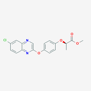 molecular formula C18H15ClN2O4 B133154 (R)-奎唑洛氟甲酯 CAS No. 76578-71-7