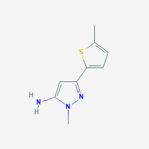 1-Methyl-3-(5-methylthiophen-2-YL)-1H-pyrazol-5-amine