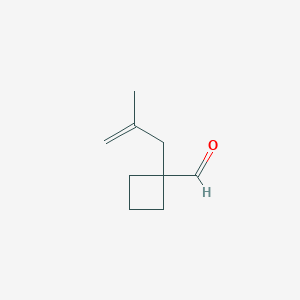 1-(2-Methylprop-2-en-1-yl)cyclobutane-1-carbaldehyde