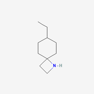 molecular formula C10H19N B13315427 7-Ethyl-1-azaspiro[3.5]nonane 