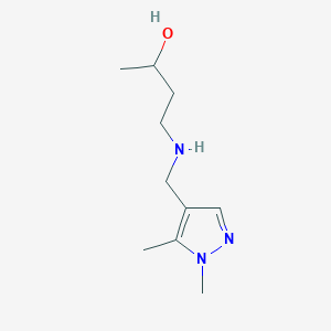 4-{[(1,5-dimethyl-1H-pyrazol-4-yl)methyl]amino}butan-2-ol