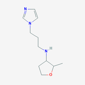 molecular formula C11H19N3O B13315477 N-[3-(1H-Imidazol-1-yl)propyl]-2-methyloxolan-3-amine 