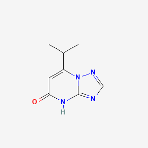 molecular formula C8H10N4O B13315488 7-(propan-2-yl)-4H,5H-[1,2,4]triazolo[1,5-a]pyrimidin-5-one 