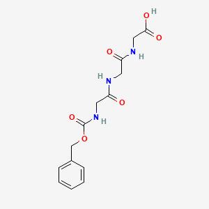 molecular formula C14H17N3O6 B1331549 Z-甘-甘-甘-OH CAS No. 2566-20-3