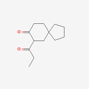 molecular formula C13H20O2 B13315542 7-Propanoylspiro[4.5]decan-8-one 