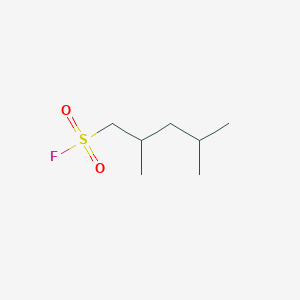 molecular formula C7H15FO2S B13315590 2,4-Dimethylpentane-1-sulfonyl fluoride 