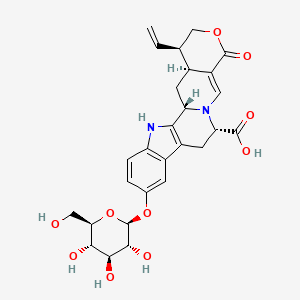 molecular formula C27H30N2O10 B13315603 MappiodosideF 