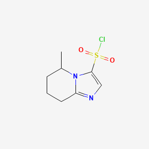 5-methyl-5H,6H,7H,8H-imidazo[1,2-a]pyridine-3-sulfonyl chloride