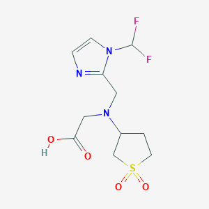 2-[[1-(Difluoromethyl)imidazol-2-yl]methyl-(1,1-dioxothiolan-3-yl)amino]acetic acid