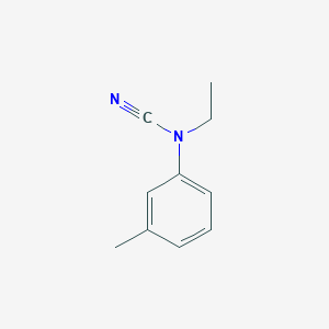 molecular formula C10H12N2 B13315642 N-cyano-N-ethyl-3-methylaniline 