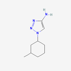 molecular formula C9H16N4 B13315652 1-(3-methylcyclohexyl)-1H-1,2,3-triazol-4-amine 