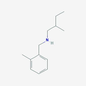 molecular formula C13H21N B13315688 (2-Methylbutyl)[(2-methylphenyl)methyl]amine 