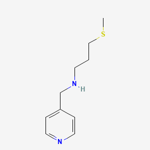 molecular formula C10H16N2S B13315700 [3-(Methylsulfanyl)propyl](pyridin-4-ylmethyl)amine 