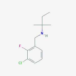 [(3-Chloro-2-fluorophenyl)methyl](2-methylbutan-2-yl)amine