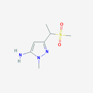 3-(1-methanesulfonylethyl)-1-methyl-1H-pyrazol-5-amine