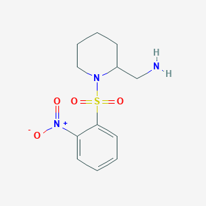 [1-(2-Nitrobenzenesulfonyl)piperidin-2-yl]methanamine