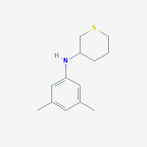 molecular formula C13H19NS B13315824 N-(3,5-dimethylphenyl)thian-3-amine 