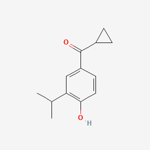 4-Cyclopropanecarbonyl-2-(propan-2-yl)phenol