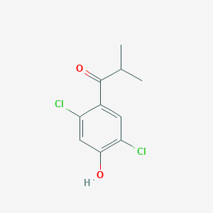 1-(2,5-Dichloro-4-hydroxyphenyl)-2-methylpropan-1-one